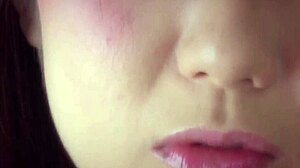 A lusty asian teen strokes handjob until dude blasts cumshot in her naughty mouth