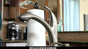 stepmom rewards stepson with her tight pussy hard fuck session