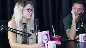 Lexi mallet loves sloppy blowjobs and reverse gangbang in sheer red lingerie