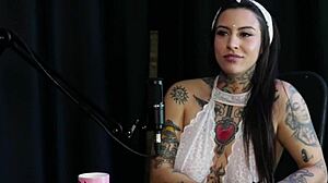 Lexi mallet loves sloppy blowjobs and reverse gangbang in sheer red lingerie