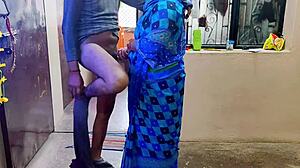 Desi Indian Bhabhi Gets Bent Over for Rough Doggystyle