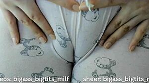 Cameltoe Pajama Teases Wet Latina Curves