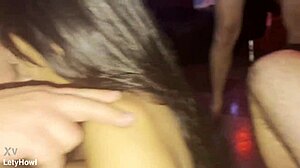 Lety Howl and Mae's first nightclub gangbang dancing into group banging