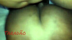 Preta Safada Begs for Cum in Her Fat Ass While Moaning!