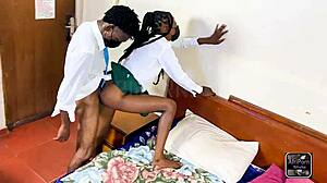 school quickie turns into rough outdoor pussy pounding