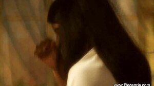 hot indian girl teases stripping her clothes erotically