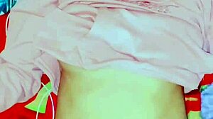 Indonesian hijab teen squirts on vibrator live 👀💦