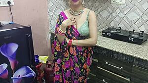 desi indian bhabhi cheats on husband with brother-in-law's cock. kitchen fucking full hindi movie scene