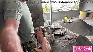 Hey Street Slut, Ready to Get Fucked on Construction Site?