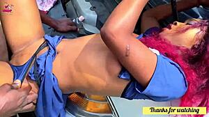 Local Police Demand Wet Pussy Fuck From Shaved Ebony Teen Outdoors