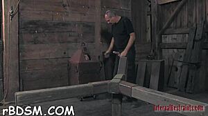 ready to see this marvelous redhead slave strip naked for bdsm toys?