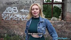 big ass blonde ruby lee blows and rides in public pov quickie