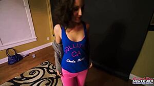 Brunette Ryann Deepthroats Cock Before Pussy Gets Pounded Hard