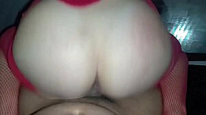 loving reverse cowgirl on my huge brazilian ass in red lingerie