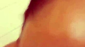 cheating ebony slut teases in steamy shower