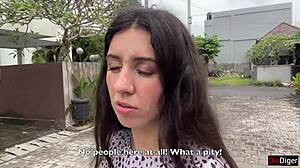 Slutty Babysitter Fucks Boss For Job Then Public Cumwalk Poolside