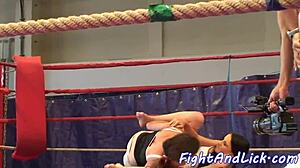 EURO LESBIANS WRESTLE FIERCELY SMALL TITS CATFIGHT PASSION