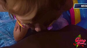 rebecca throat whooped rough puke sloppy everywhere