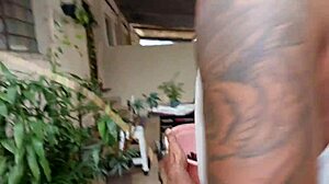 neighbor rips clothes for bbc anal creampie. black monster cock gapes her squirting ass and pussy