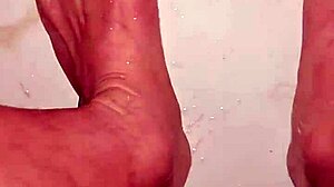Rando's Nude Bath Teases Feet And Toes!