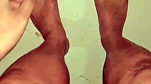 Rando's Nude Bath Teases Feet And Toes!