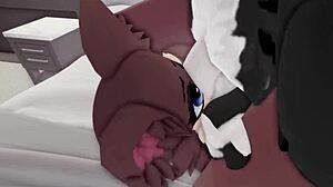 hot furry roblox girl bends over for doggystyle pounding and creampie moaning wildly