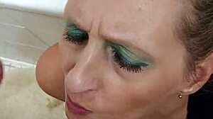 german milf prostitute sandra deepthroats cock and swallows cum