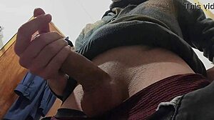 Rain Outside While I Masturbate My Skinny Pussy In Bathroom??