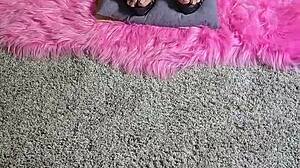 😏 bts teaser... bound in lingerie balancing on spikey heels teasing those natural tits! 👠🔥