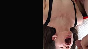 slutty babe rims ass sucks balls cock