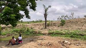 wanna worship this huge tits chubby ass girlfriend deep in the forest?