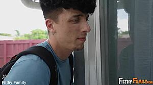 i spied on stepmom's bisexual creampie with blonde milf