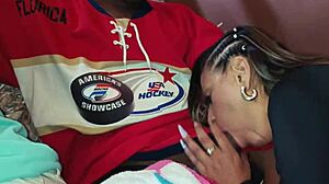 Wife's friend fucks me while she watches movies!