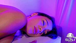 Seductive young housewife massage craves thick cock