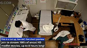 tampa university nurse donna leigh spreads in heels for patient