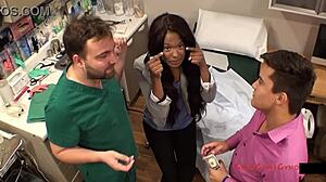 Tampa Uni Nurse Misty Rockwell's Secret Anal Fingering Exam Backstage