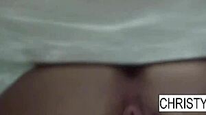 Whoa, christy mack's sexy bath bts in makeup room!