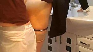 Bathroom neighbor with small waist you got time for quick cock ride?