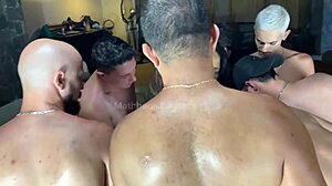 😈 naughtiest floripa milf gangbanged by seven guys rough interracial squirt fest 🔥🍆💦