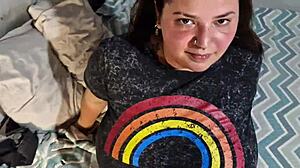 i suck my boyfriend's cock so good for our anniversary holiday fun