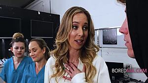 boss milf gets surprised fuck by stranger while working late