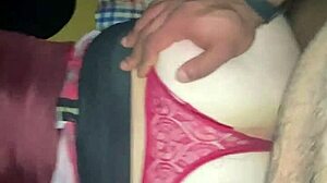 Crossdresser licks my feet i wreck ass then box him gloves full red