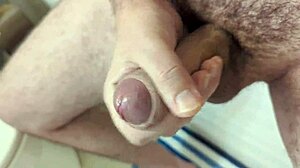 another morning he strokes his monster cock before jumping in the bath