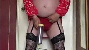 Bi crossdresser craves your piss gulped from bladder!