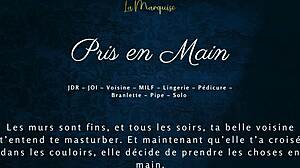 French MILF Neighbor Grabs and Strokes Him in Erotic Audio