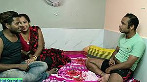 Desi wife shared with ex-husband in rough threesome