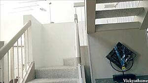 Chesty Cougar Vicky Vette Toys Her Creamy Big Pussy Lips