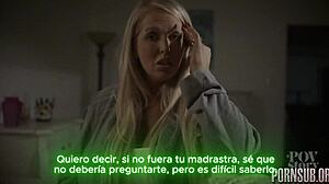 Gonna fill stepdad's shoes with creampie? Latina milf petite big tits tempts taboo