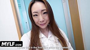 Stepmom Yoga Pants Catches Jerking Sucks Cock