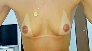 Tanned Latina Stepsis Rides Cock Gapes Ass Creampie Orgasm